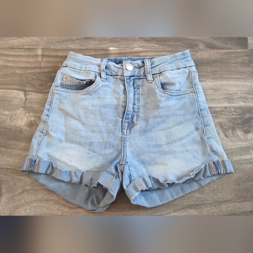 Aerie Light Blue Jean Shorts
